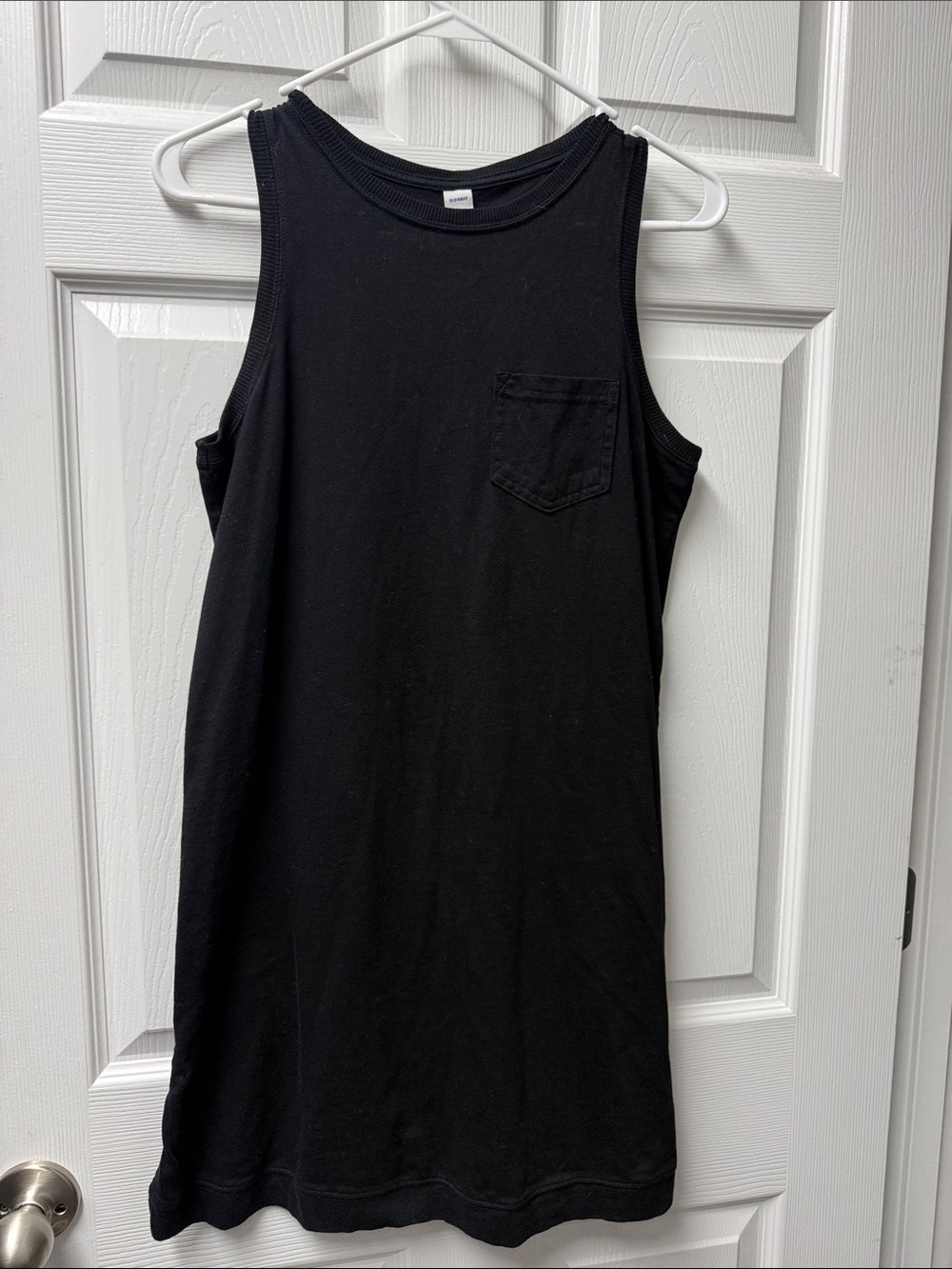 Old Navy Black Sleeveless Tank Pocket Mini Dress